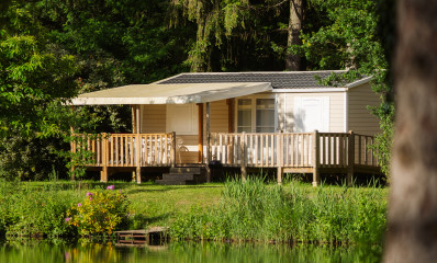 Mobil home au camping Étang de Sologne